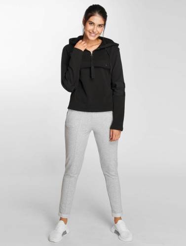 Urban Classics / Hoody Peached Terry Troyer in zwart