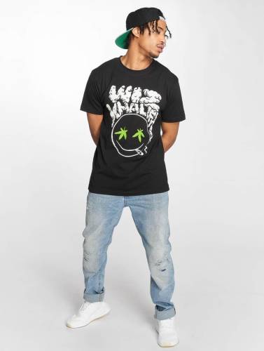 Mister Tee / t-shirt Wiz Khalifa Smoke in zwart