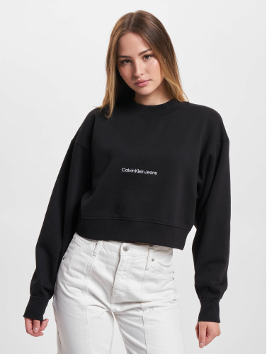 Calvin Klein Cropped Sweatshirt Dames - Zwart - Maat M