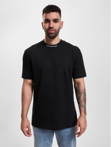 Calvin Klein Jeans / t-shirt Embro Logo Neck in zwart