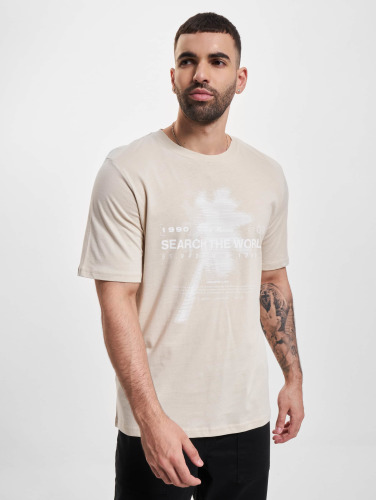 Jack & Jones / t-shirt Marina Print Crew Neck in beige