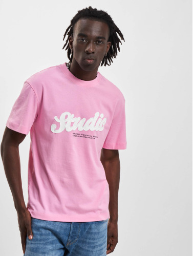 Jack & Jones / t-shirt Cabana Slogan Crew Nec in pink