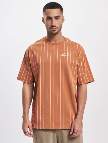 New Era / t-shirt Pinstripe Oversized in oranje