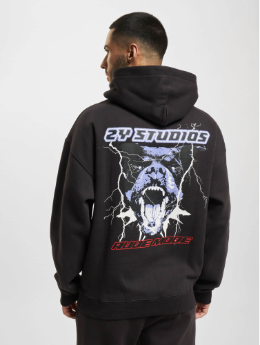 2Y Studios / Hoody Rottweiler Oversize in zwart