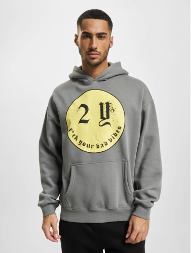 2Y Studios / Hoody Smiley Oversize in grijs