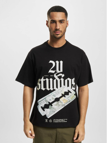 2Y Studios / t-shirt Razor Oversize in zwart