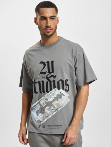 2Y Studios / t-shirt Razor Oversize in grijs