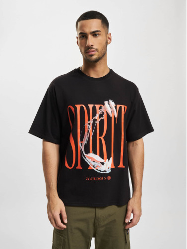 2Y Studios / t-shirt Spirit Oversize in zwart