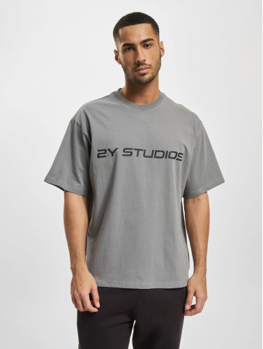 2Y Studios / t-shirt Logo Oversize in grijs