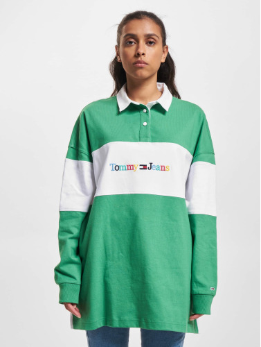 Tommy Jeans / poloshirt Color Serif Linear Rugby in groen