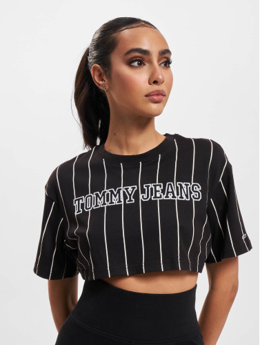 Tommy Jeans / t-shirt Sp Crp Pinstripe in zwart