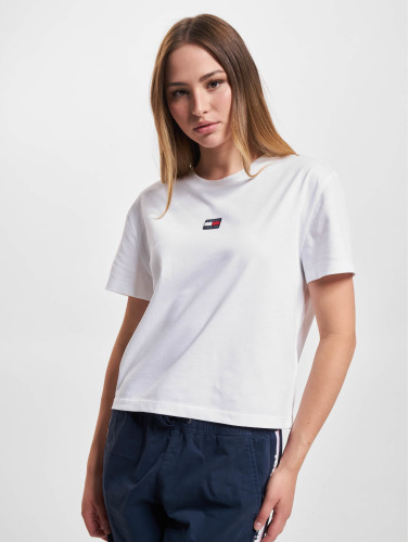 Tommy Jeans Twj Cls Xs Badge Tee Tops & T-shirts Dames - Shirt - Wit - Maat S