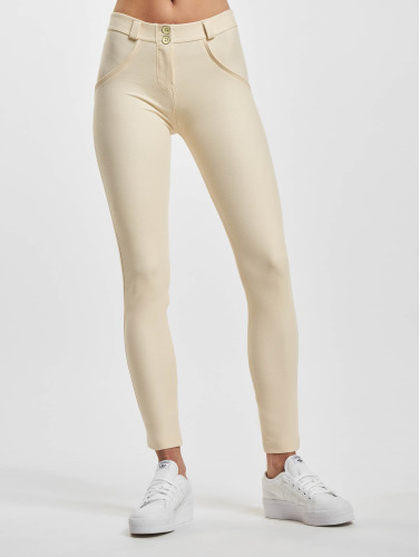 Freddy / Skinny jeans WRUP Drill Damen Push Up Hose Regular Waist in beige