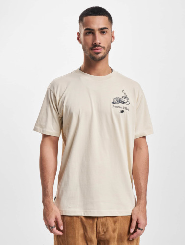 New Balance / t-shirt Essentials Cafe At 3 in beige