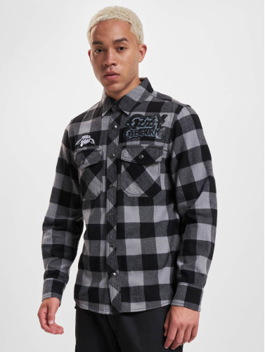 Brandit / overhemd Ozzy Checkered Long Sleeve in zwart
