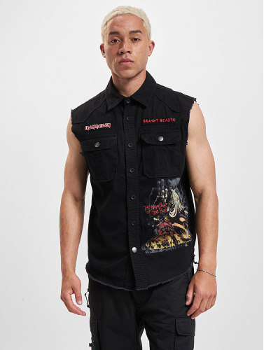 Brandit / overhemd Iron Maiden Vintage Sleeveless NOTB in zwart