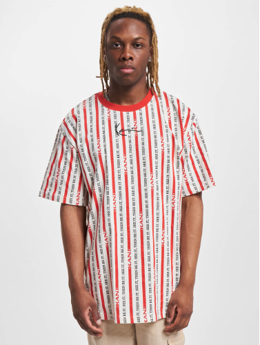 Karl Kani / t-shirt KK Small Signature Logo Stripe in rood