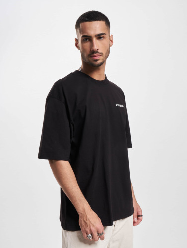 Dropsize / t-shirt Heavy Oversize Circle Design in zwart