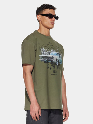 MJ Gonzales / t-shirt In Tha Hood X Heavy Oversized in olijfgroen