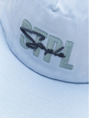 Staple / snapback cap Script Embroidered in blauw