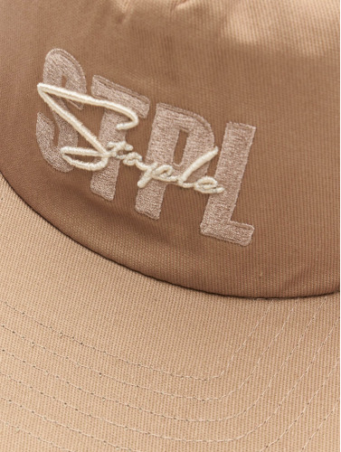 Staple / snapback cap Script Embroidered in khaki