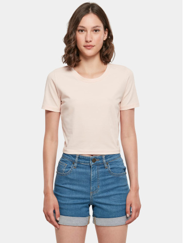 Build Your Brand / t-shirt Cropped in pink
