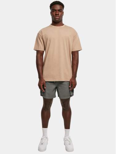 Build Your Brand / t-shirt Acid Washed Heavy Oversized in beige