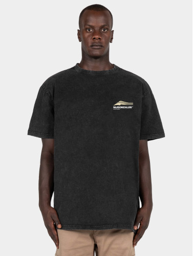 MJ Gonzales / t-shirt Wave V.1 X Acid Washed Heavy Oversized in zwart