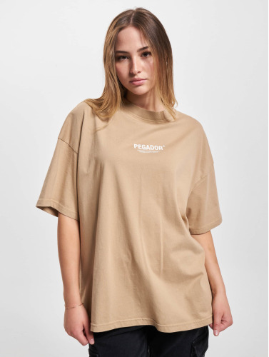 PEGADOR / t-shirt Irola Heavy Oversized in bruin