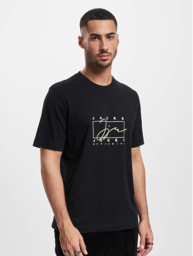 Jack & Jones / t-shirt Splash Branding Crew Neck in zwart