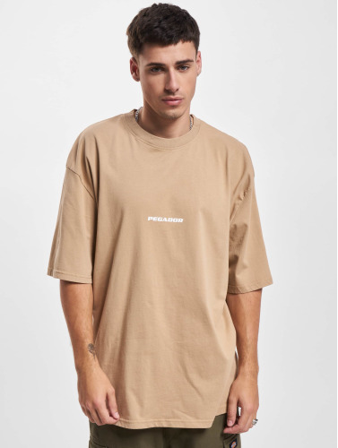 PEGADOR / t-shirt Colne Logo Oversized in bruin