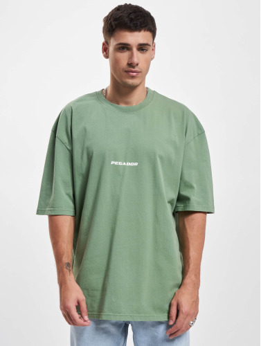 PEGADOR / t-shirt Colne Logo Oversized in groen