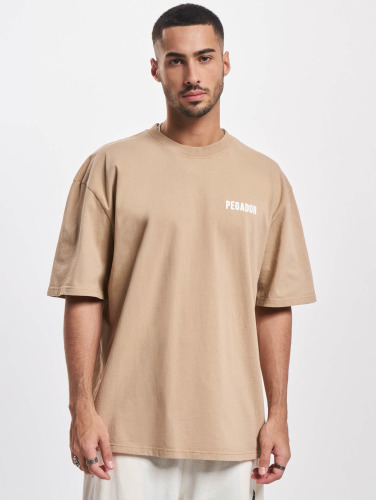 PEGADOR / t-shirt Verity Oversized in bruin