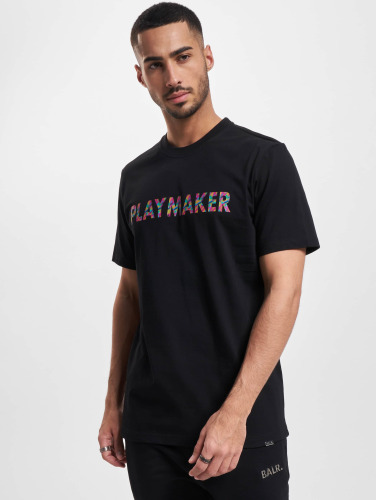 BALR / t-shirt Olaf Straight Playmaker Jet in zwart