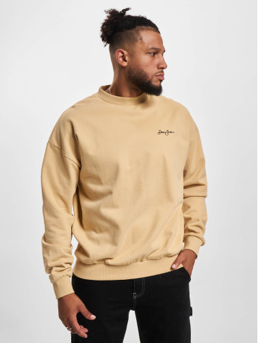 Sean John / trui Script Logo Retro Backprint Crew in beige