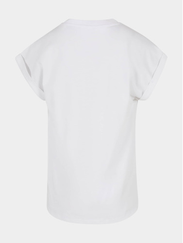 Urban Classics Dames Tshirt -Kids 146/152- Organic Extended Shoulder 2-pack Wit/Roze