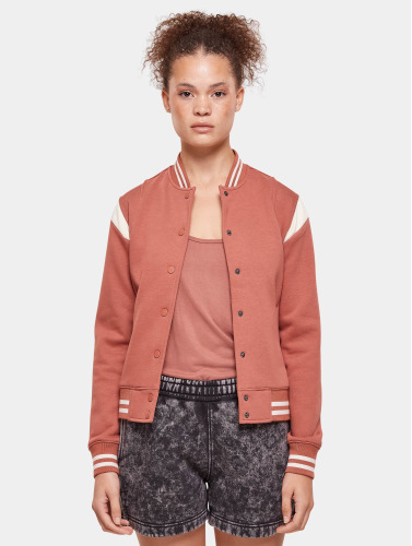 Urban Classics College jacket -XS- Inset Sweat Oranje