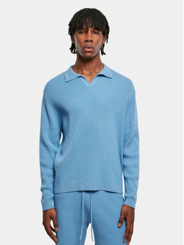 Urban Classics Longsleeve shirt -S- Ribbed Oversized Blauw