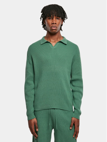 Urban Classics Longsleeve shirt -XXL- Ribbed Oversized Groen