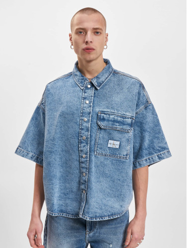 Calvin Klein Jeans / overhemd Oversized Sleeve in blauw