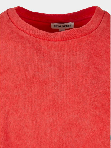 9N1M SENSE / t-shirt Washed in rood