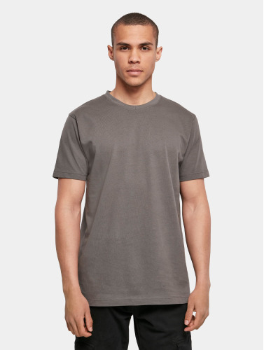 Build Your Brand Männer T-Shirt Round Neck in grau