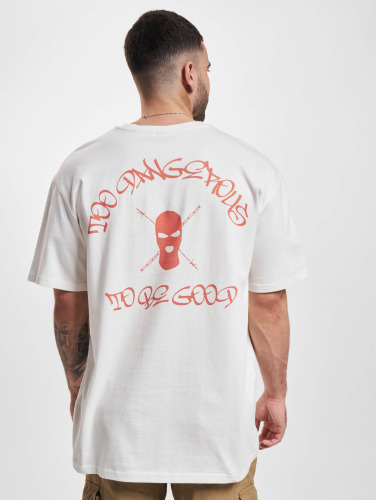 Dangerous DNGRS / t-shirt Red Print in wit