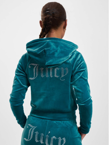 Juicy Couture / Sweatvest Madison Classic Velour Juicy Logo in blauw