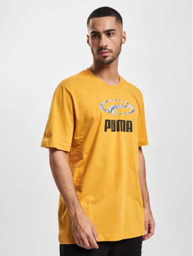 Puma / t-shirt Snake Pack Graphic in oranje
