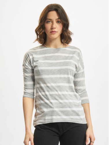 Urban Classics / Longsleeve Loose Striped in grijs