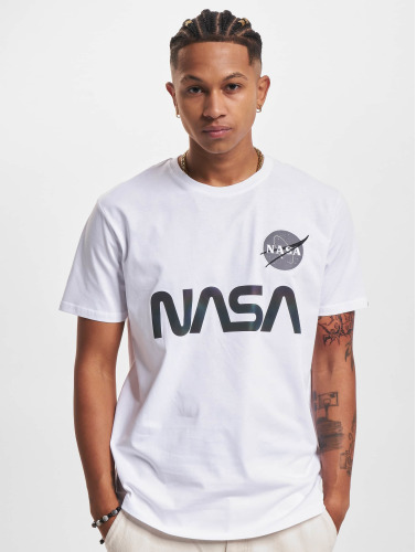 Alpha Industries / t-shirt Nasa Rainbow Reflective in wit