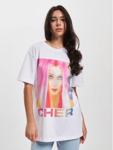 Merchcode / t-shirt Cher Prisma in wit