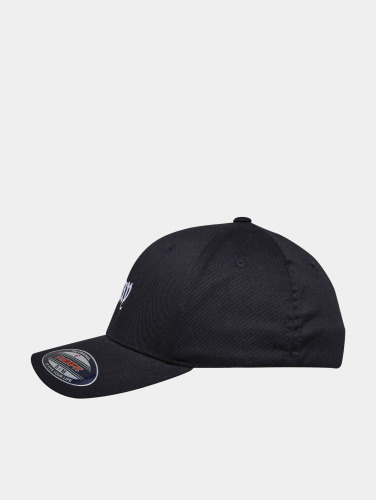 Mister Tee / Flexfitted Cap Pray Wooly Combed in zwart