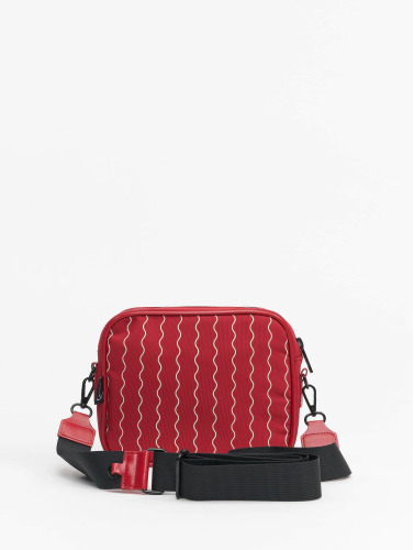 Karl Kani / tas Signature Ziczac Pinstripemessenger in rood